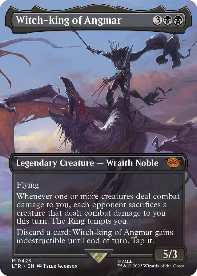 Witch-king of Angmar (Borderless) #423 M - Universes Beyond: The Lord of the Rings: Tales of Middle-earth Pokemon card