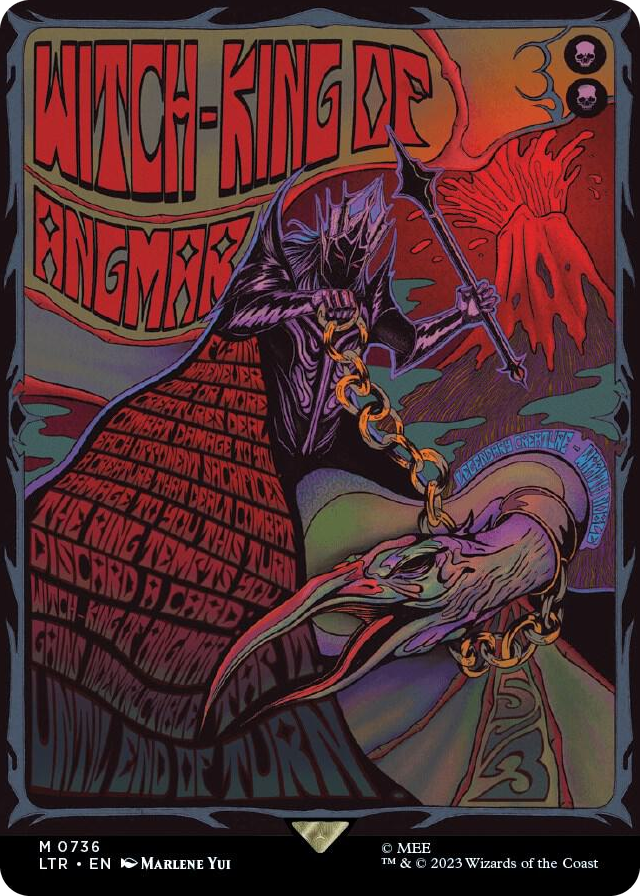Witch-king of Angmar (Borderless Poster) #736 M - Universes Beyond: The Lord of the Rings: Tales of Middle-earth Pokemon card