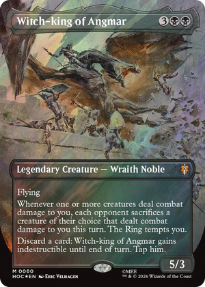 0060 Witch-king of Angmar (Borderless) (Surge Foil) M The Hobbit: Eternal-Legal