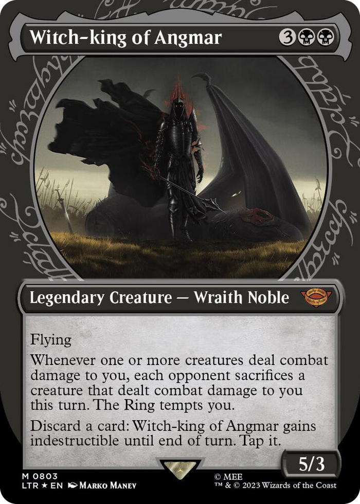 Witch-king of Angmar (Showcase) (Surge Foil) #803 M - Universes Beyond: The Lord of the Rings: Tales of Middle-earth Pokemon card