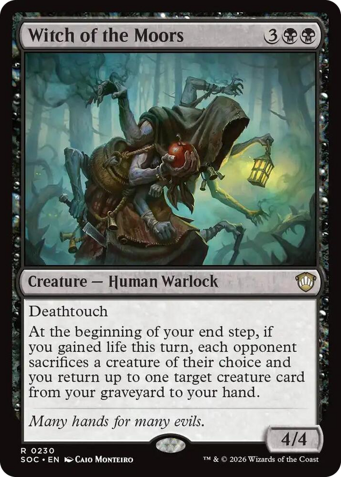 Witch of the Moors #230 R - Commander: Secrets of Strixhaven Pokemon card