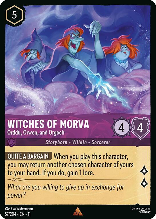 0057 Witches of Morva - Orddu, Orwen, and Orgoch Rare Winterspell