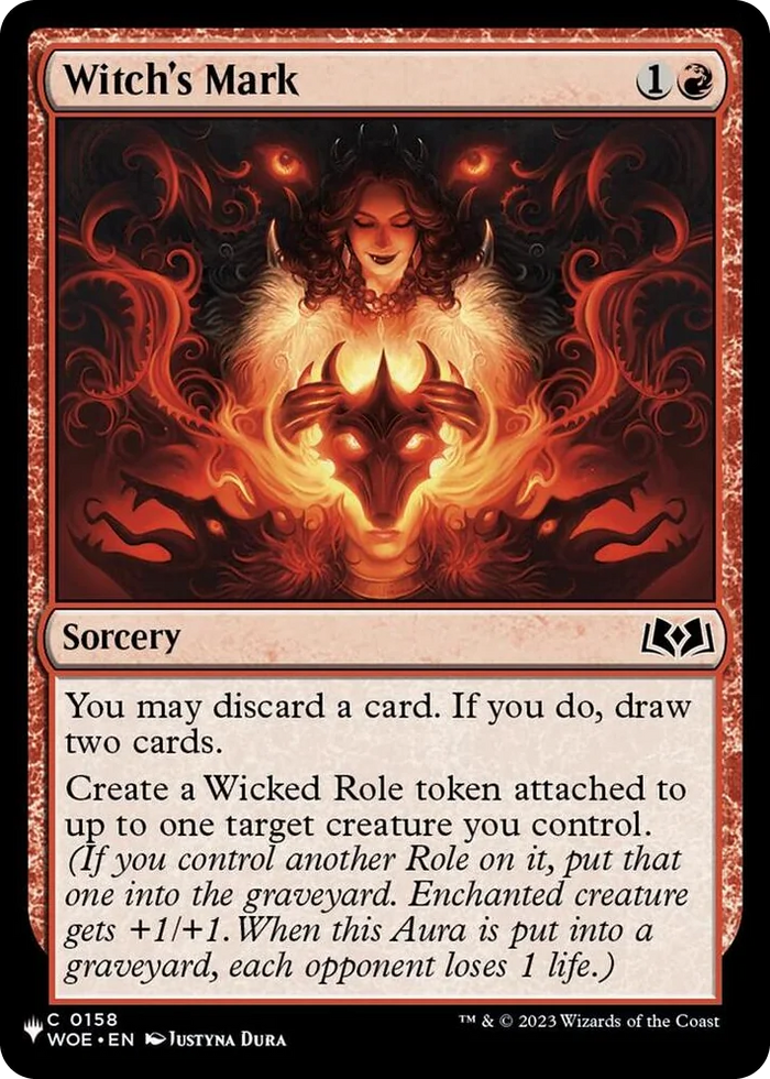 0158 Witch's Mark C The List Reprints