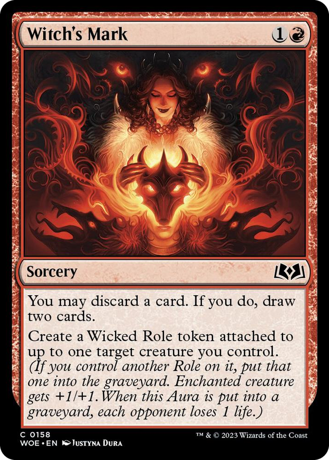 0158 Witch's Mark C Wilds of Eldraine