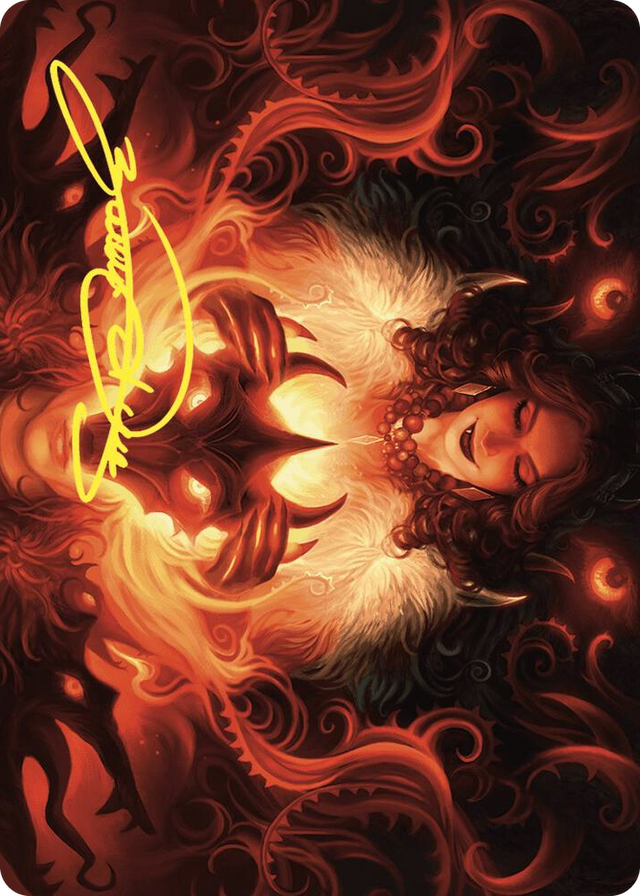 0021 Witch's Mark Art Card (Gold-Stamped Signature) S Art Series: Wilds of Eldraine