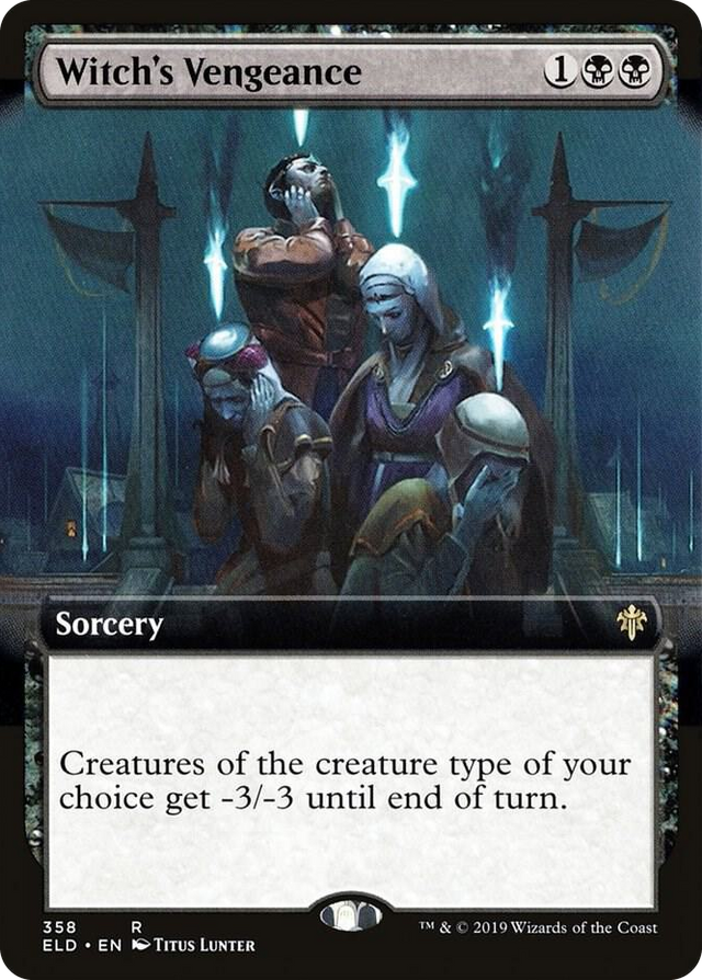 0358 Witch's Vengeance (Extended Art) R Throne of Eldraine