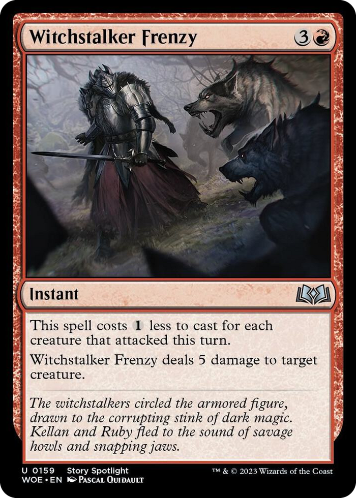 Witchstalker Frenzy #159 U - Wilds of Eldraine Pokemon card