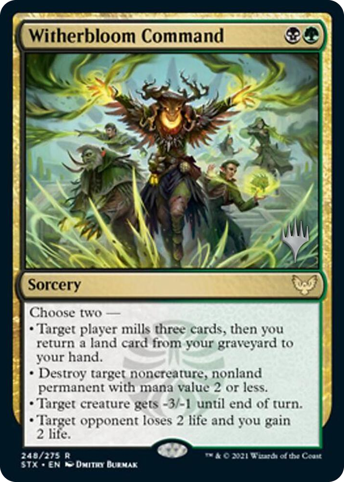 0248 Witherbloom Command R Promo Pack: Strixhaven