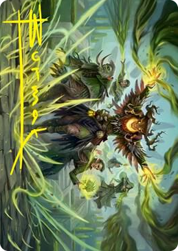 0045 Witherbloom Command Art Card (Gold-Stamped Signature) S Art Series: Strixhaven