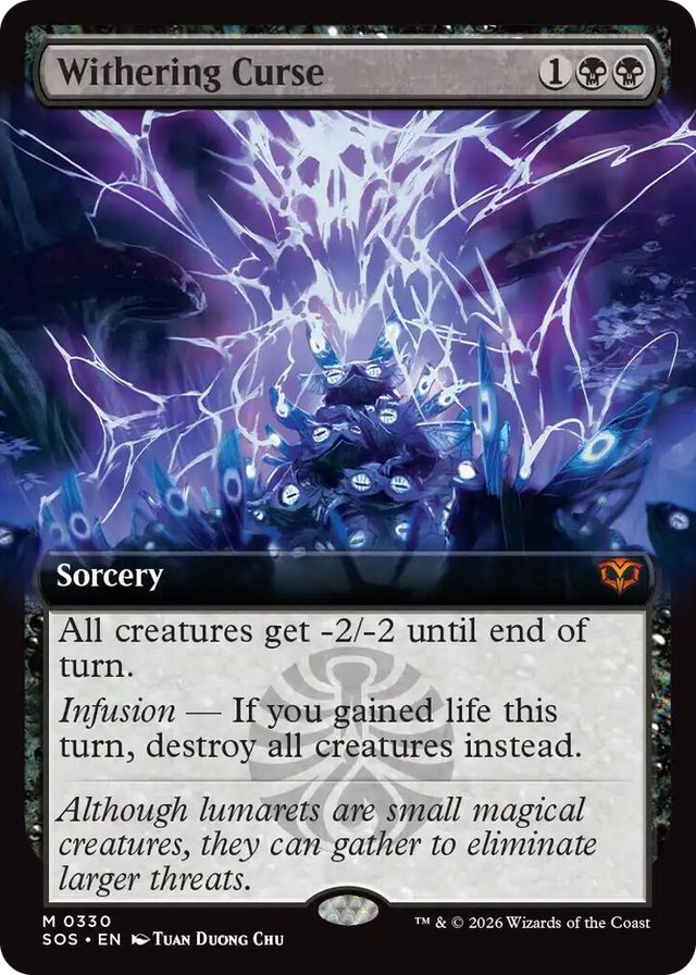 0330 Withering Curse (Extended Art) M Secrets of Strixhaven