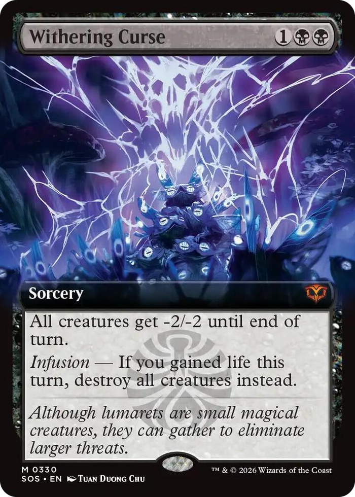 Withering Curse (Extended Art) #330 M - Secrets of Strixhaven Pokemon card