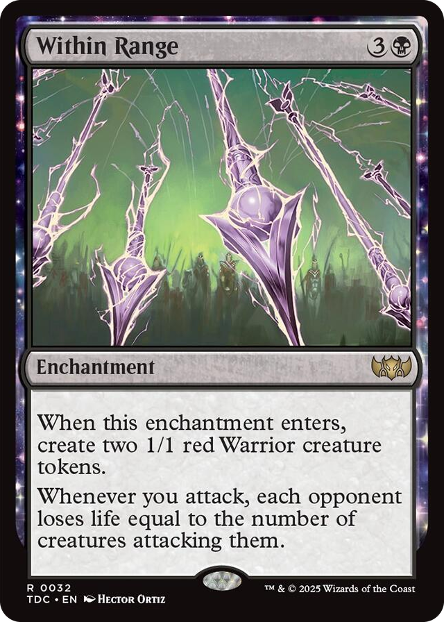Within Range #32 R - Commander: Tarkir: Dragonstorm Pokemon card