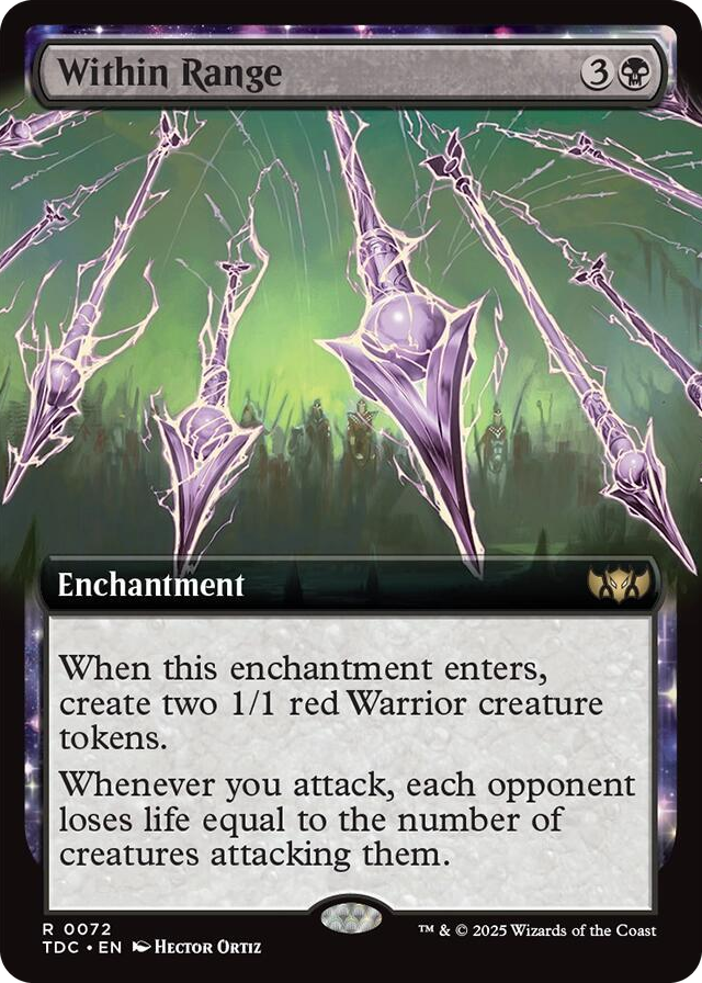 0072 Within Range (Extended Art) R Commander: Tarkir: Dragonstorm