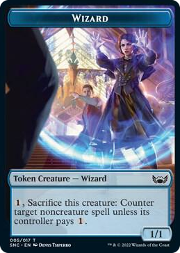 0005 Wizard Token T Streets of New Capenna