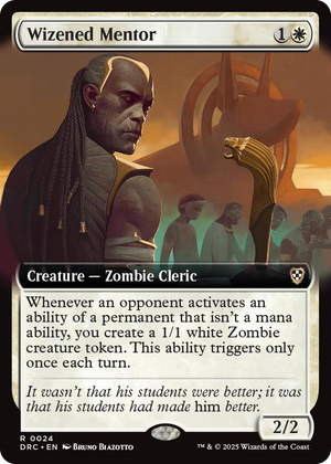 0024 Wizened Mentor (Extended Art) R Commander: Aetherdrift