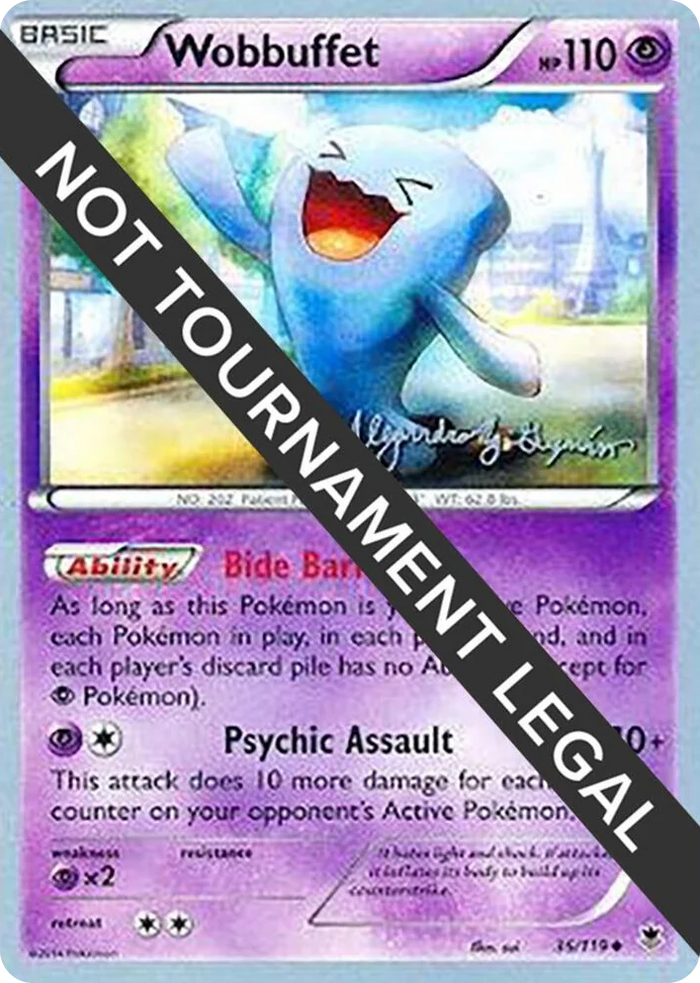 0036 Wobbuffet - 2015 (Alejandro Ng-Guzman) Uncommon World Championship Decks