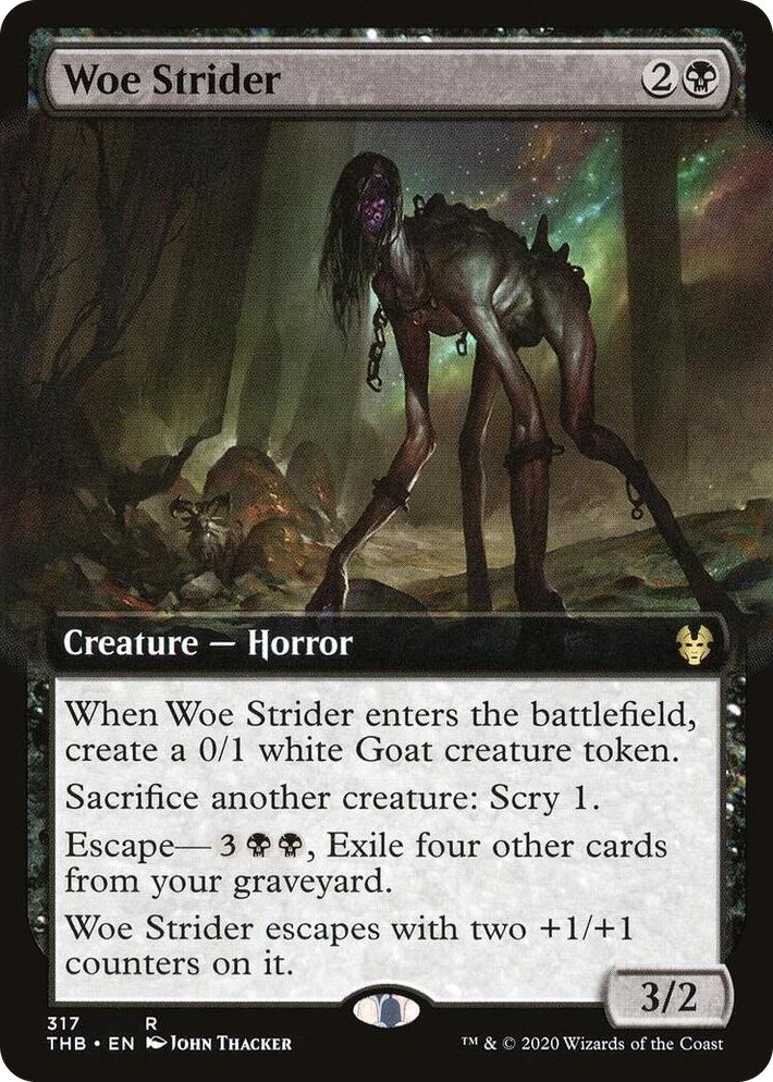 0317 Woe Strider (Extended Art) R Theros Beyond Death