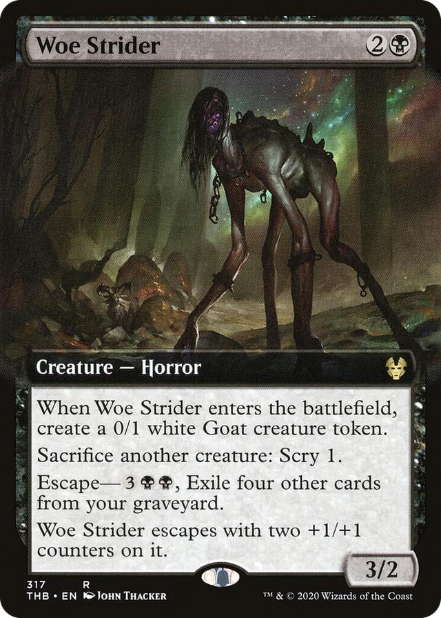 0317 Woe Strider (Extended Art) R Theros Beyond Death