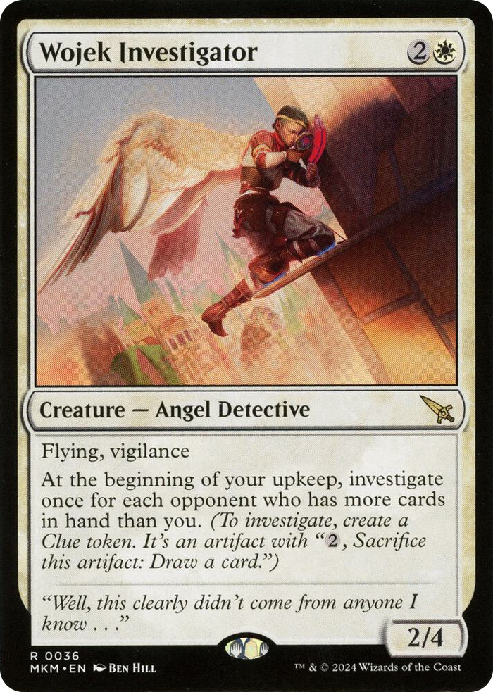 Wojek Investigator (b) #36 R - Murders at Karlov Manor Pokemon card