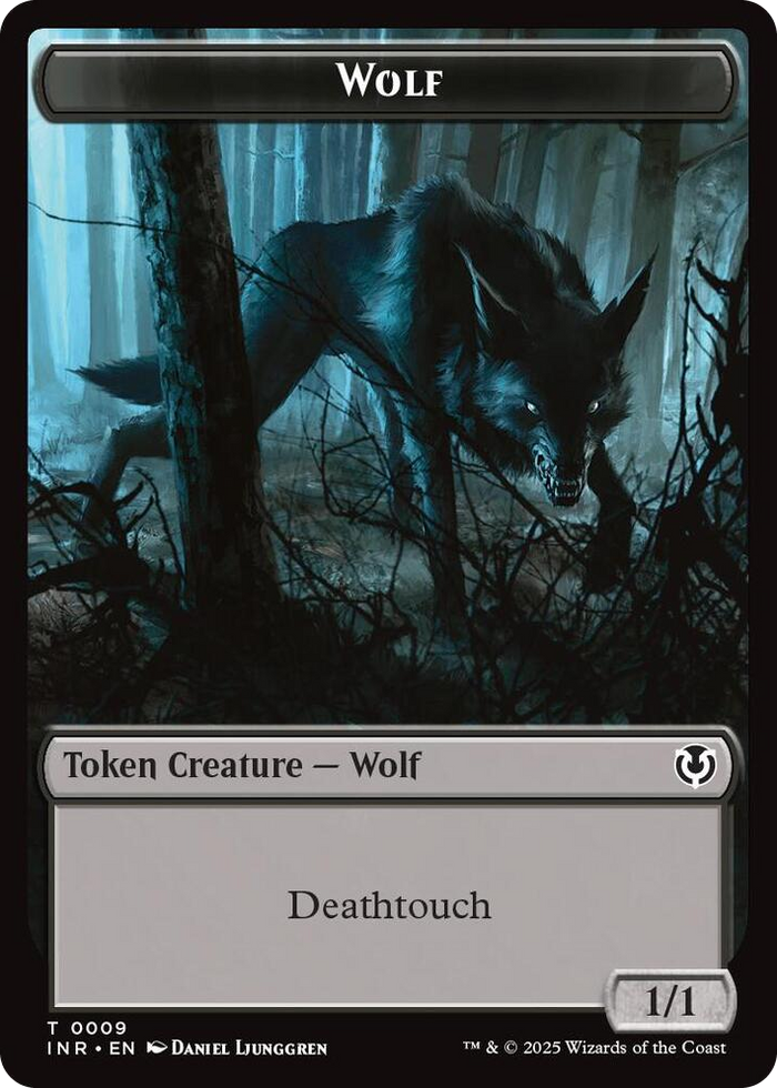 Wolf (0009) // Wolf (0018) Double-Sided Token #9 T - Innistrad Remastered Pokemon card