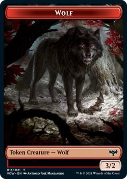 0011 Wolf (011) // Wolf (014) Double-Sided Token T Innistrad: Crimson Vow