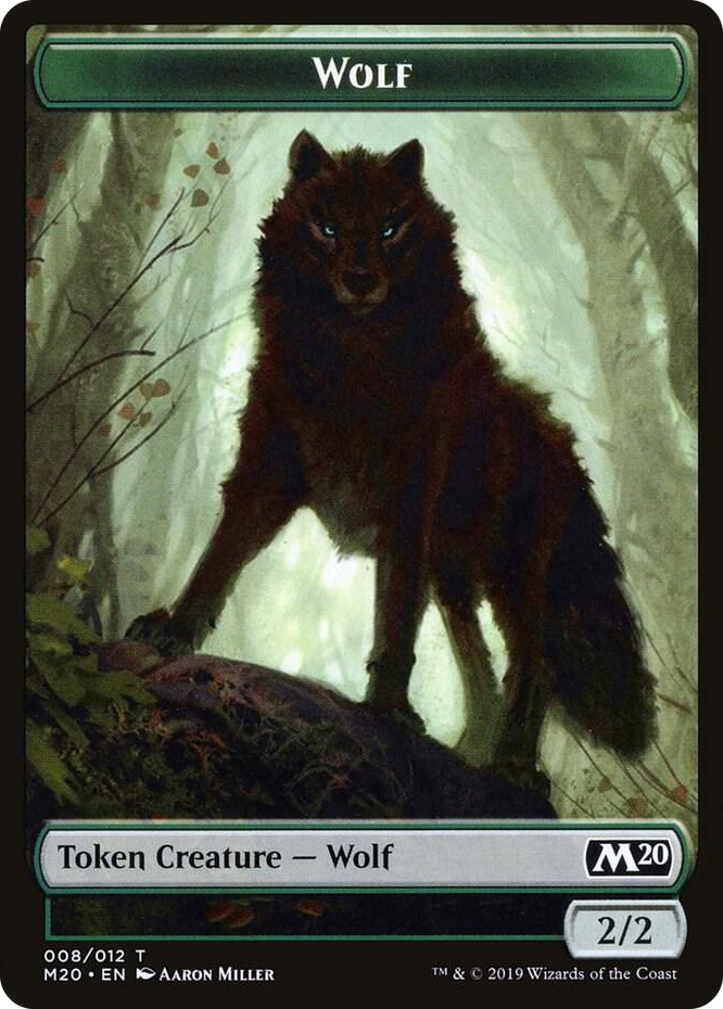 0008 Wolf Token T Core Set 2020