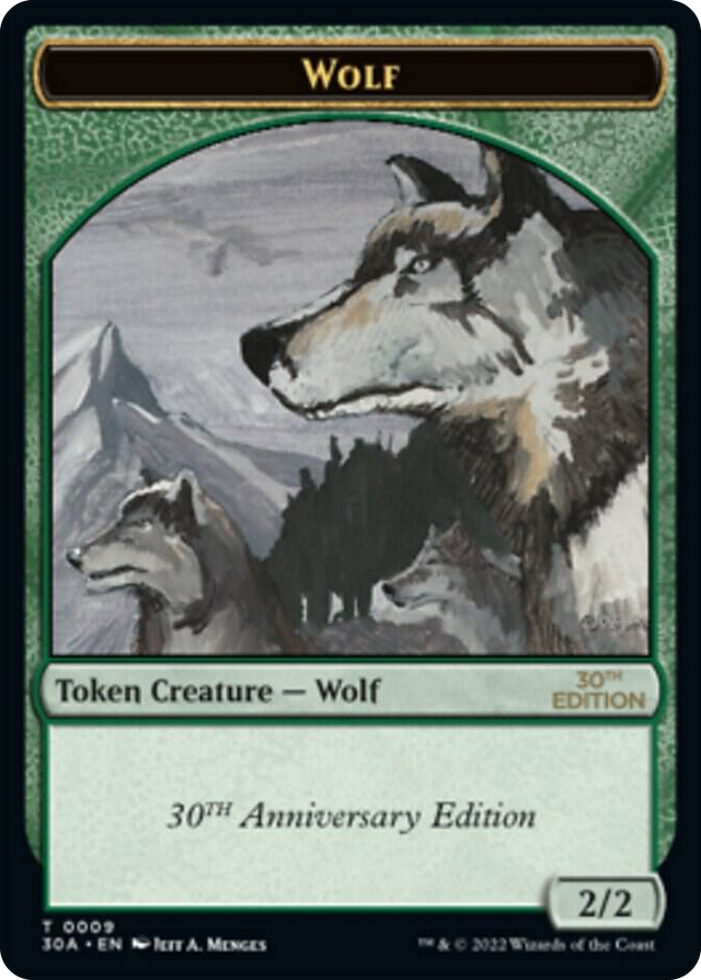 0009 Wolf Token T 30th Anniversary Edition