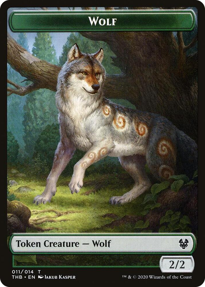 0011 Wolf Token T Theros Beyond Death