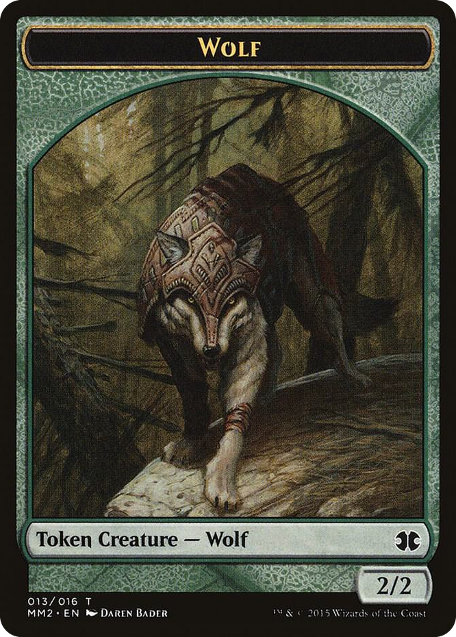 0013 Wolf Token T Modern Masters 2015