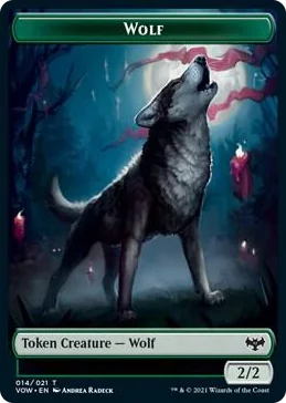 0014 Wolf Token (014) T Innistrad: Crimson Vow