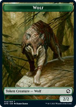 0014 Wolf Token T Adventures in the Forgotten Realms