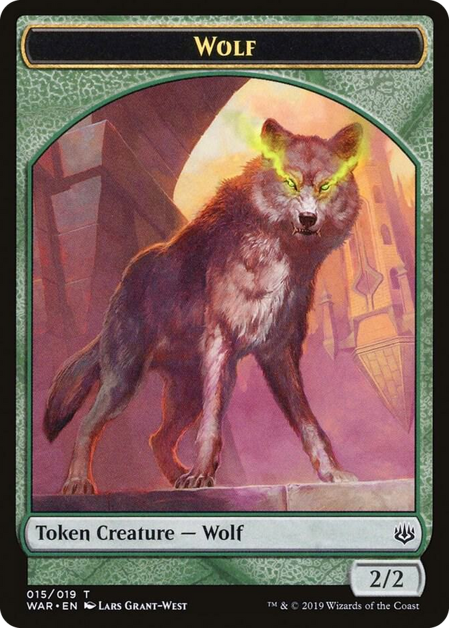 0015 Wolf Token T War of the Spark