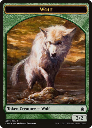 0017 Wolf Token (017) T Commander Anthology