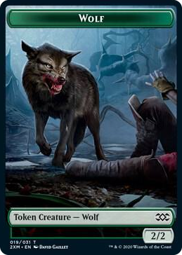 0019 Wolf Token T Double Masters