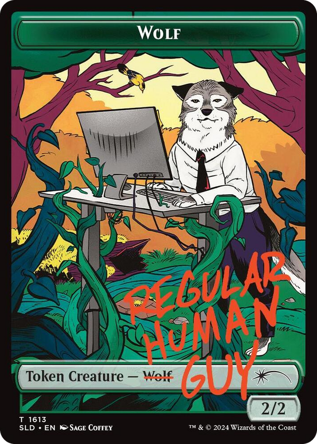 1613 Wolf Token T Secret Lair Drop Series
