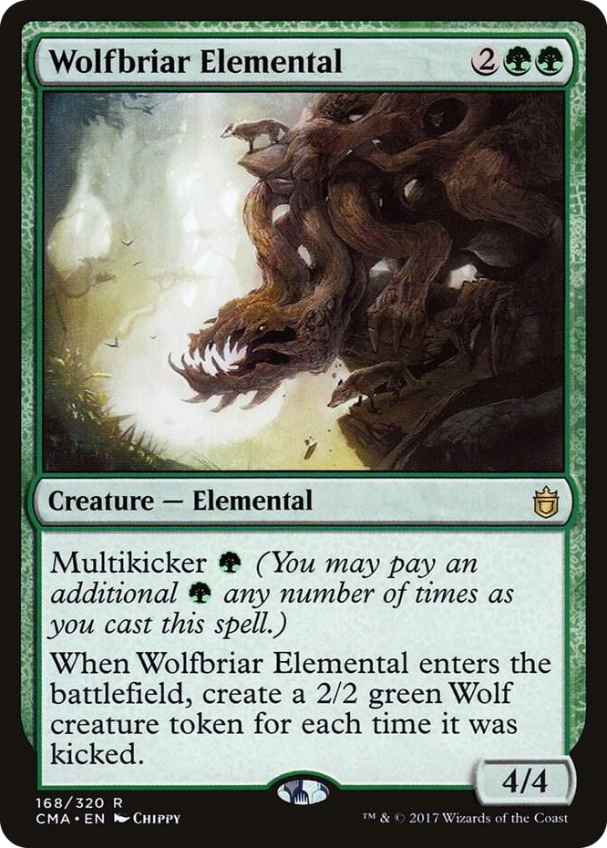 Wolfbriar Elemental #168 R - Commander Anthology Pokemon card
