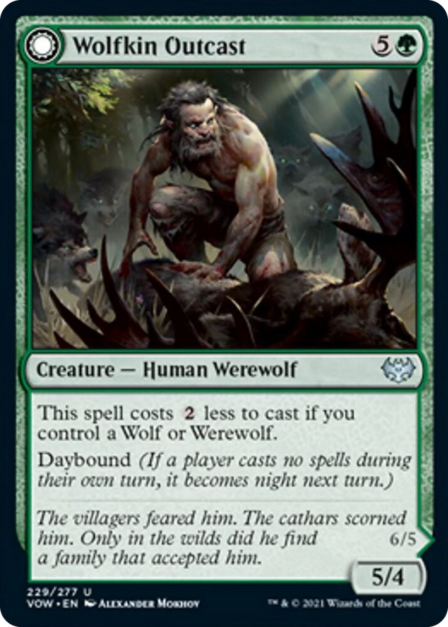 0229 Wolfkin Outcast U Innistrad: Crimson Vow