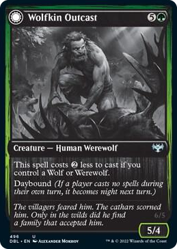 0496 Wolfkin Outcast U Innistrad: Double Feature