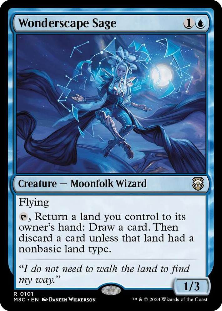 0101 Wonderscape Sage R Commander: Modern Horizons 3