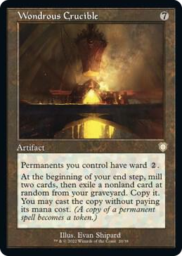 0020 Wondrous Crucible (Retro Frame) R Commander: The Brothers' War