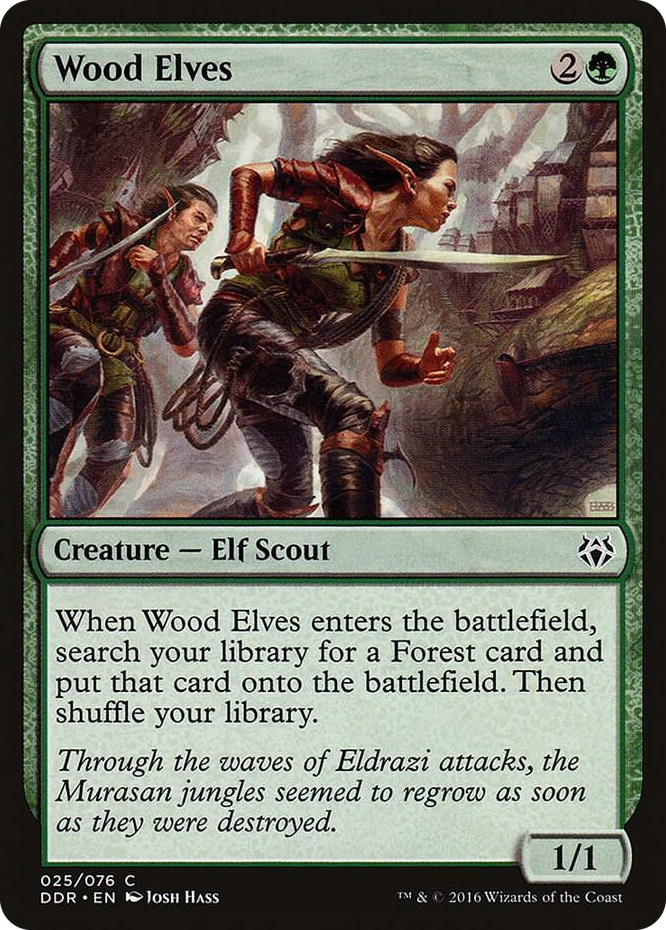 Wood Elves #25 C - Duel Decks: Nissa vs. Ob Nixilis Pokemon card