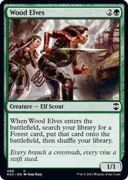 0080 Wood Elves C Commander: Kaldheim