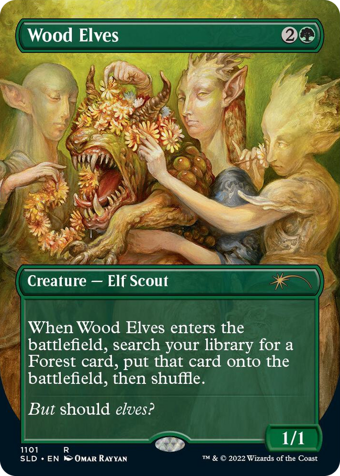 Wood Elves (1101) #1101 R - Secret Lair Drop Series Pokemon card