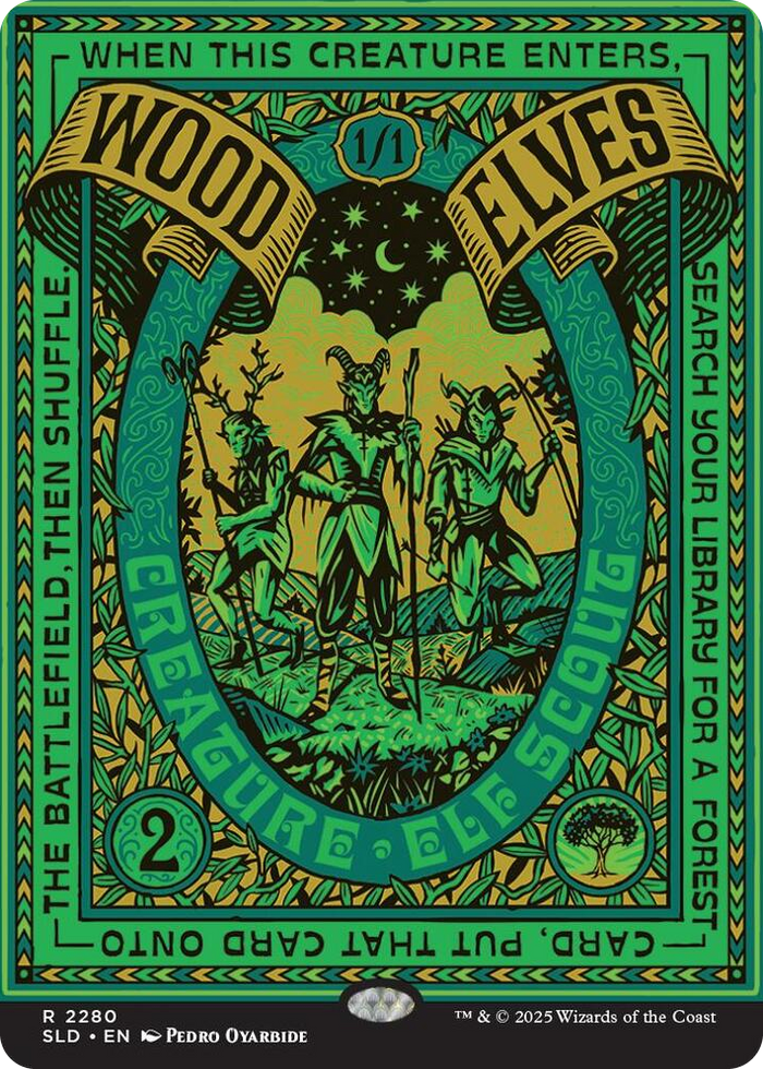 Wood Elves (2280) #2280 R - Secret Lair Drop Series Pokemon card