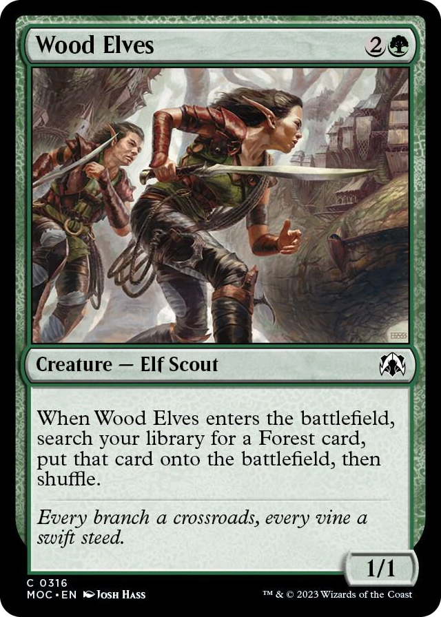 0316 Wood Elves C Commander: March of the Machine