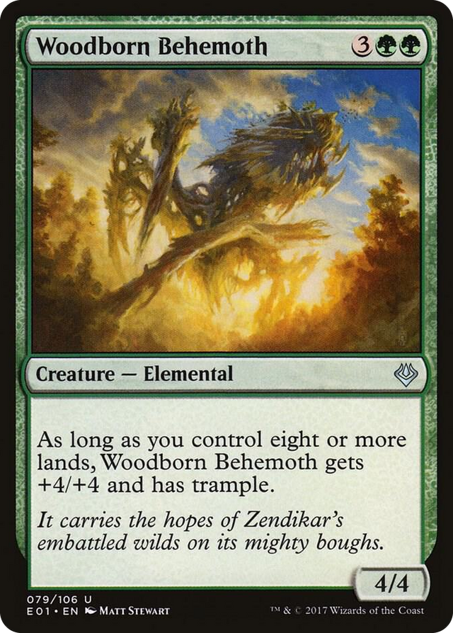 0079 Woodborn Behemoth U Archenemy: Nicol Bolas