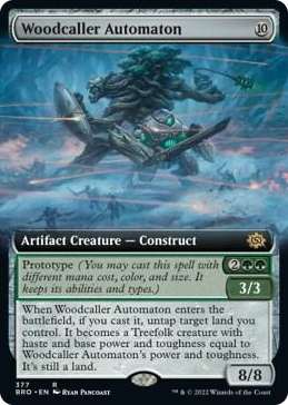 Woodcaller Automaton (Extended Art) #377 R - The Brothers' War Pokemon card