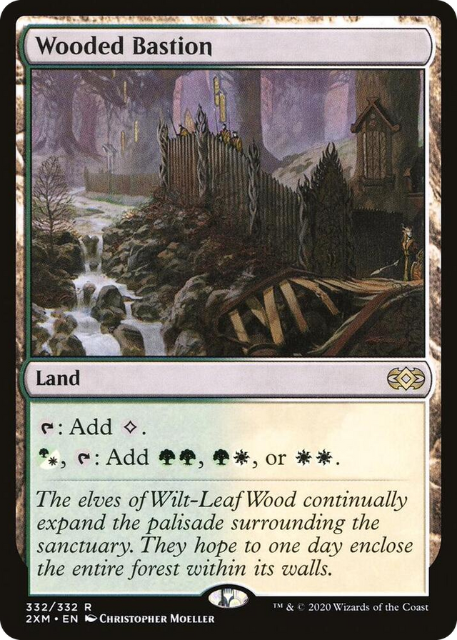 0332 Wooded Bastion R Double Masters
