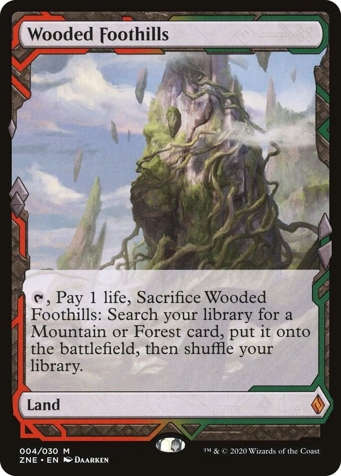 0004 Wooded Foothills M Zendikar Rising Expeditions