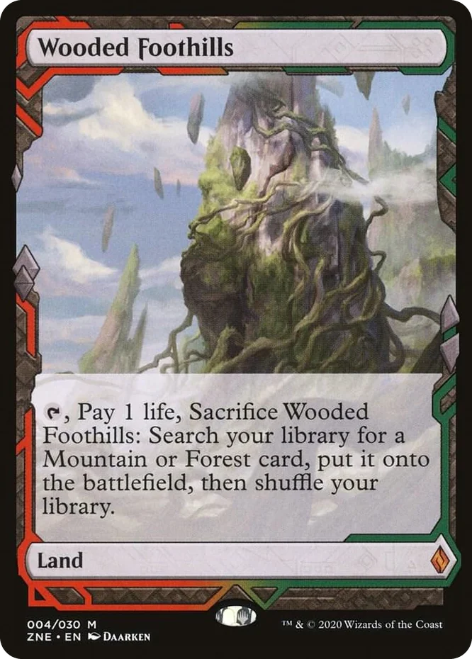 0004 Wooded Foothills M Zendikar Rising Expeditions